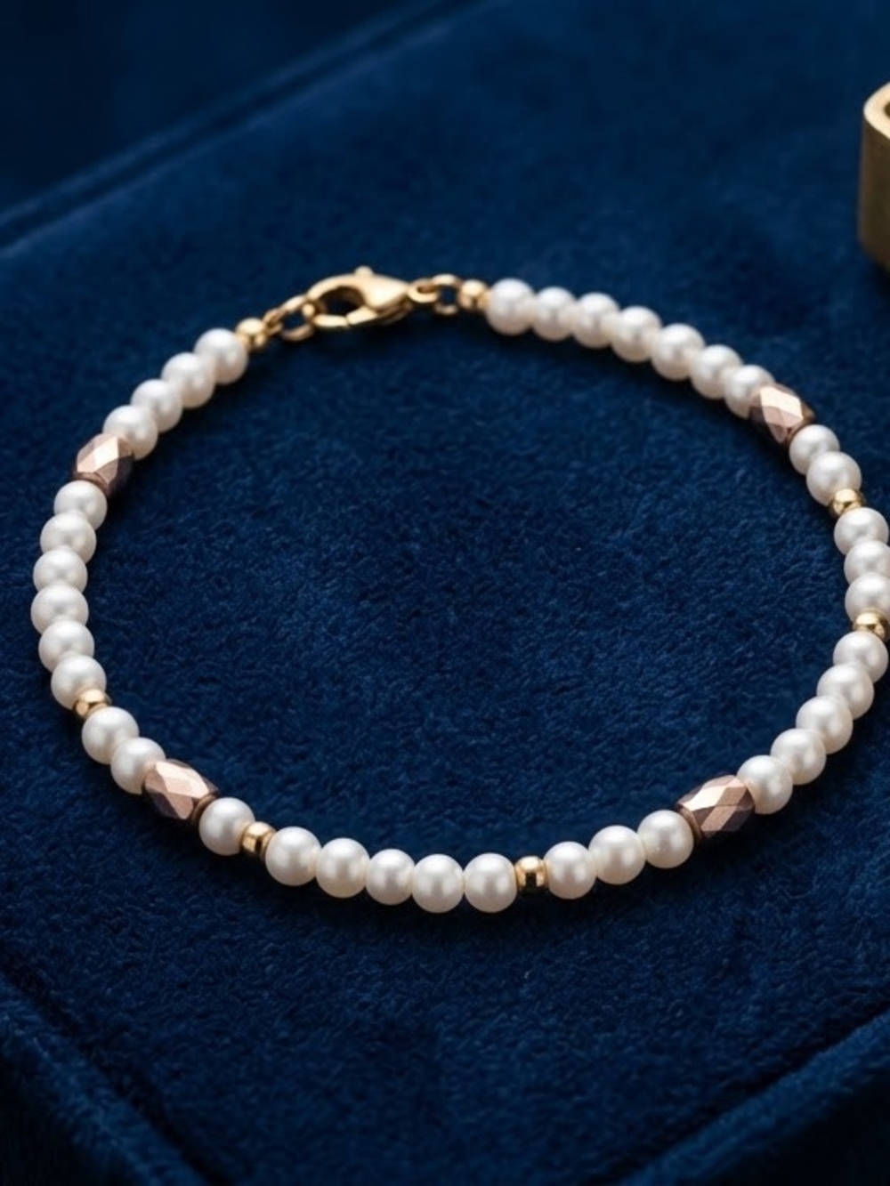 Delicate White Pearl Bracelet